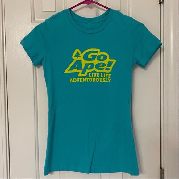 Go Ape Live Life Adventurously Graphic Tee | Green - Picture 2 of 4